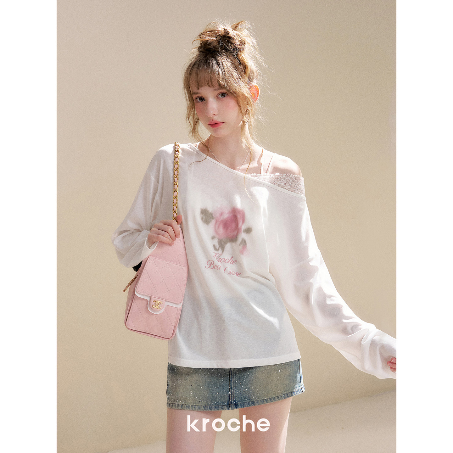 KROCHE デニム スカート KNC2028