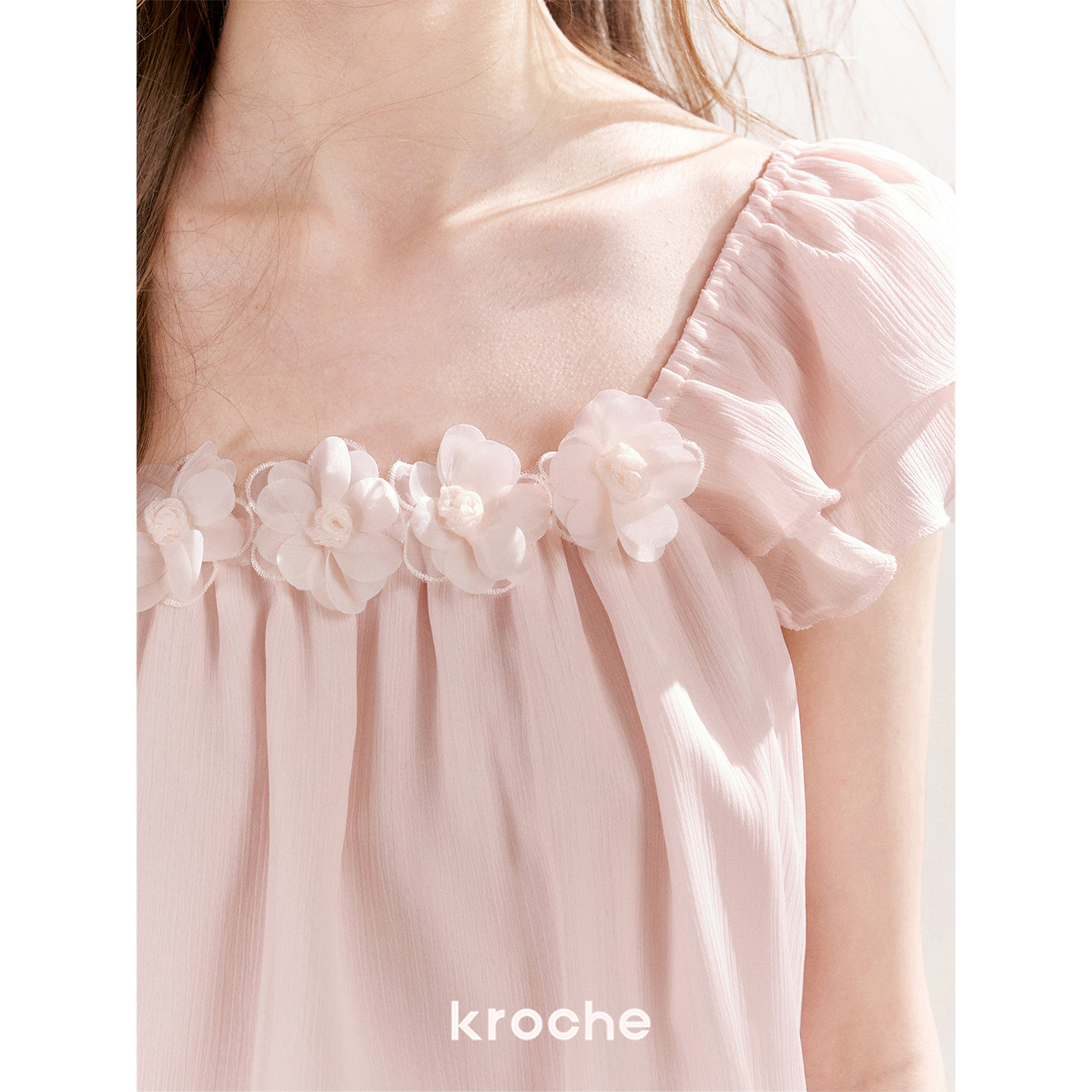 KROCHE フラワー ワンピース KR6081