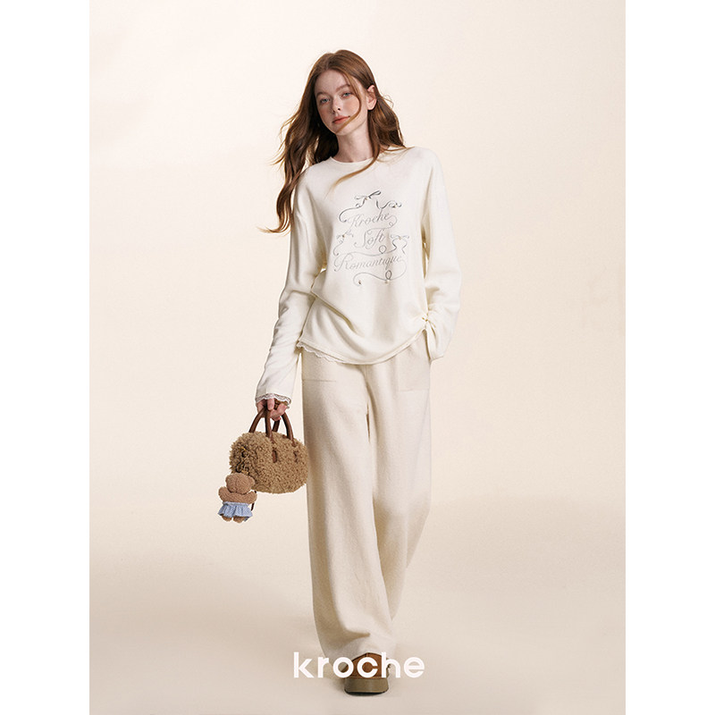 KROCHE レース 長袖 Tシャツ KB4580