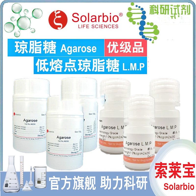 琼脂糖 Agarose 低熔点琼脂糖 Agarose L.M.P (优级品) [索莱宝]