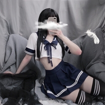Sexy mood lingerie Spice Uniforms Campus Wind Sailor Costume Jk Uniform Lace Belly short skirt Dress Underwear