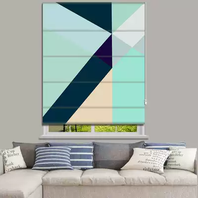 Modern Nordic lifting curtain living room bedroom study window sunshade electric remote control intelligent Roman curtain