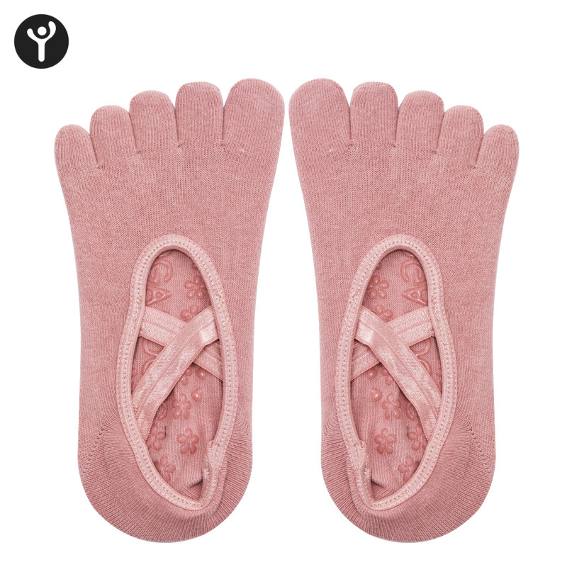 Professional Yoga Socks Summer Girls Non-slip Breathable Prati Five Finger Socks Beginners Sports Fitness Silicone Socks-Taobao