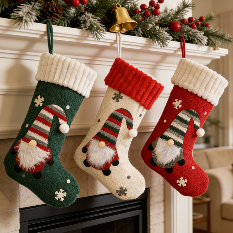 Cross-Border Christmas Stocking Decorations Faceless Rudolph Plush Christmas Stocking Gift Bag Christmas Tree Ornaments Cross-Border Christmas Stocking Decorations Faceless Rudolph Plush Christmas Stocking Gift Bag Christmas Tree Ornaments