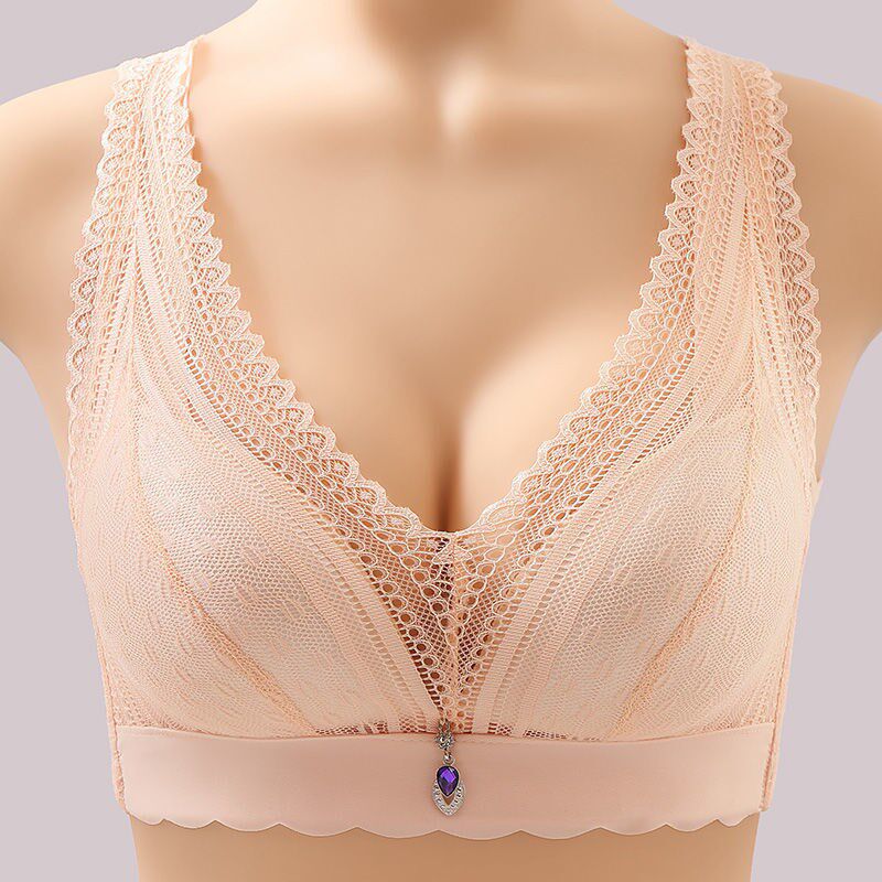 Net reddish This life of the year Great red lingerie ladies big size thin undergarments suit no steel ring to gather anti-sagging bra