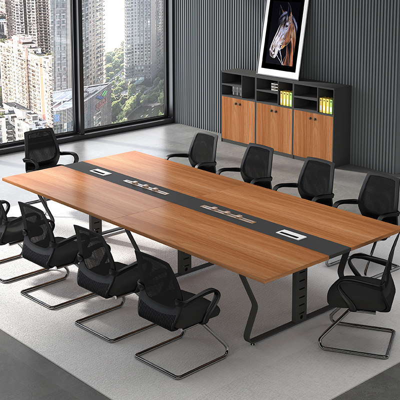 Office conference table long table simple modern conference room office long table training table negotiation table and chair combination
