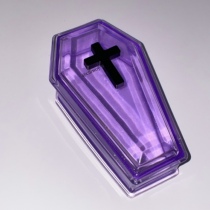 Silk Belated House Homemade Teenage Girl Hearts Purple Transparent Sensation Cross Casket Jewellery Containing box