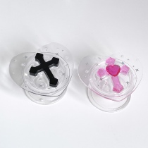 Silk Belated House Homemade Dark Black Sweet Pink Black Cross Loving Air Pocket Stent Phone Holder