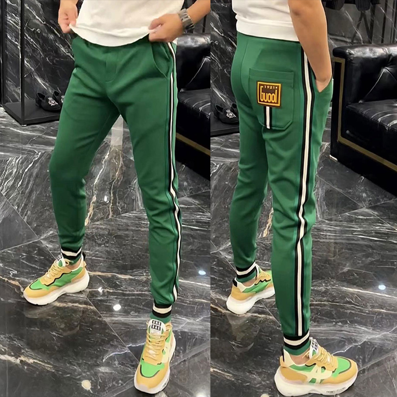Men's 2026 Spring New Trendy Brand Loose Sweatpants Jogger Casual Pants Fashionable Colorful Ribbon Sports Pants