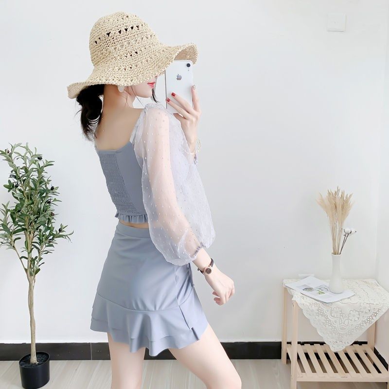 Two-piece swimsuit women's dress 2021 new conspicually slim fit fashion ins superfairy bikini