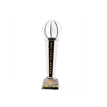 (Send certificate) Basketball crystal trophy custom-made mvp champion student sports competition medal