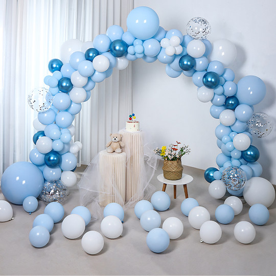 Balloon Arches for School Openings, Store Openings, Anniversary Celebrations, Birthday Decorations, Wedding Events, and Event Scene Setup with Stand Pillars