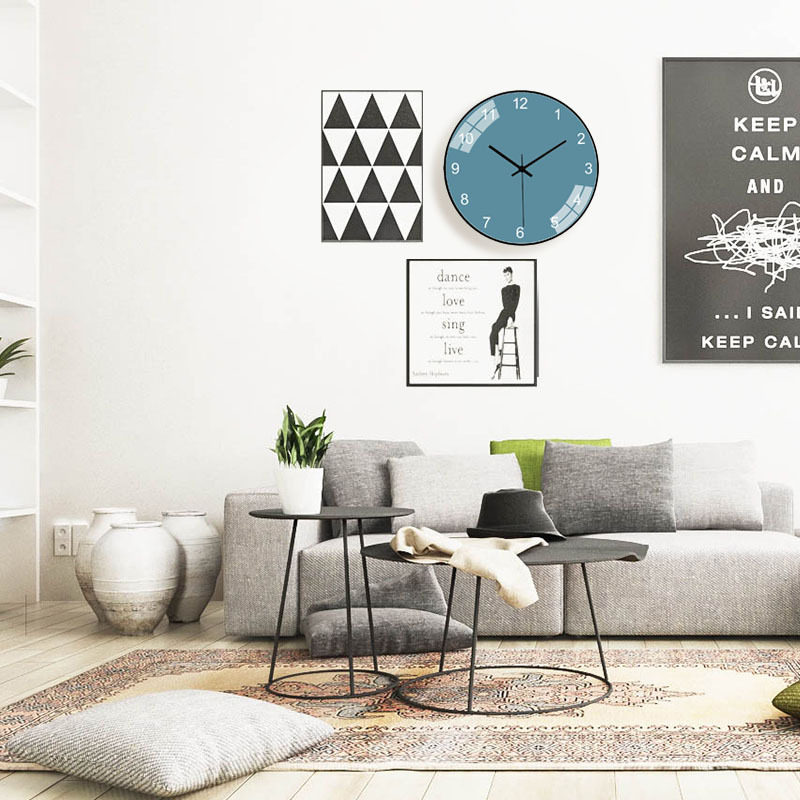 Wall Clock for Living Room, Solid Color, Classic, Versatile, Creative Clock, Modern Minimalist, Trendy Clock, Silent Quartz Clock for Home Use