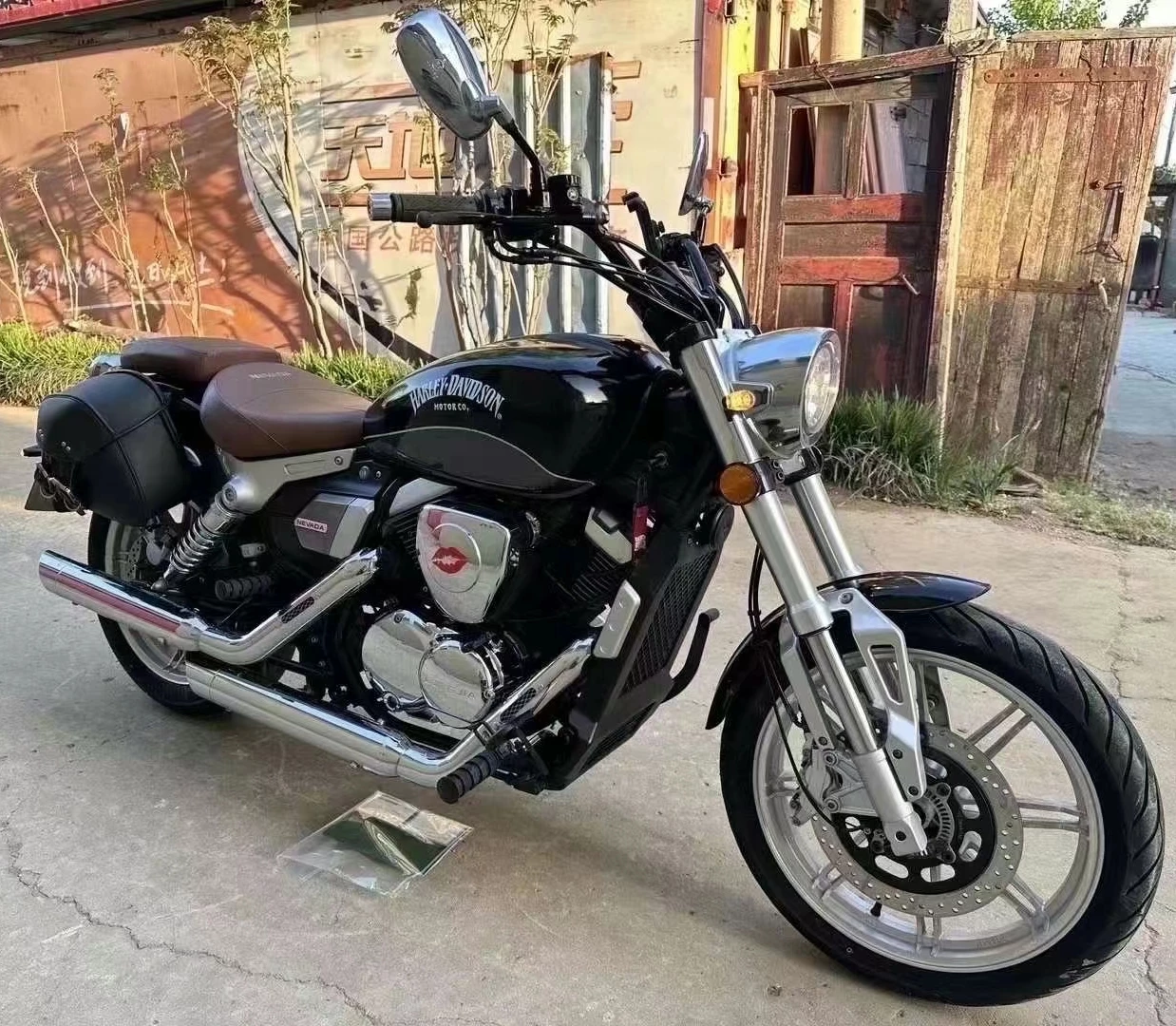 Импортированный подержанный мотоцикл BMW latte cruise ретро тяжелый локомотив Princes Yamaha V-цилиндр 250 Tianwang Street car