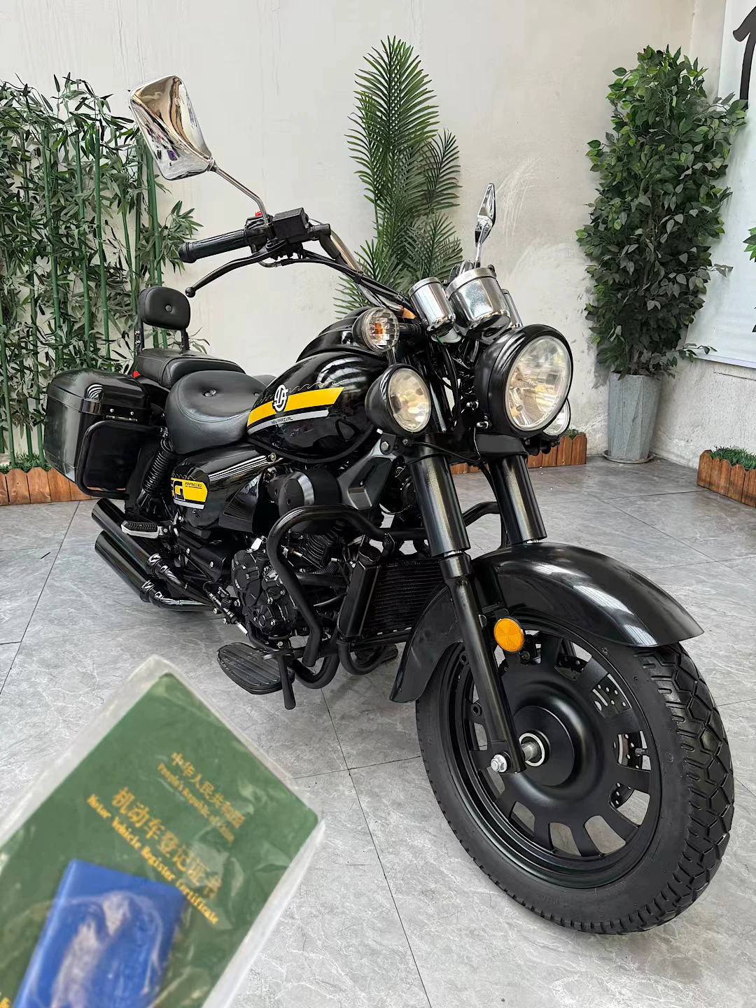 Импортированный подержанный мотоцикл BMW latte cruise ретро тяжелый локомотив Princes Yamaha V-цилиндр 250 Tianwang Street car