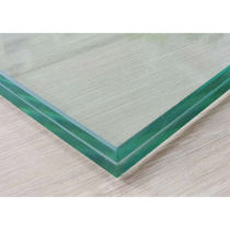 Tempered laminated glass fire-proof and riot-proof frosted gradient glass double-layer engineering wired glass)
