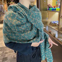 Lady Autumn Winter Han Edition 100 Hitch Cashmere Blanket Style Increased Shawl Thicken Warm Exterior Hitchhiking High-end Dual-use Scarves
