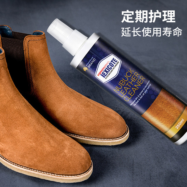 Texicote Rhubarb Boot Cleaning and Care Martin Boot Cleaning Agent Suede Nubuck Shoe Care Liquid