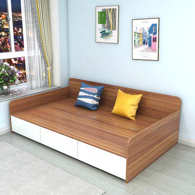 Customized multifunctional tatami bed storage box high box sofa bed 1 2m single bed platform bed Hong Kong small apartment