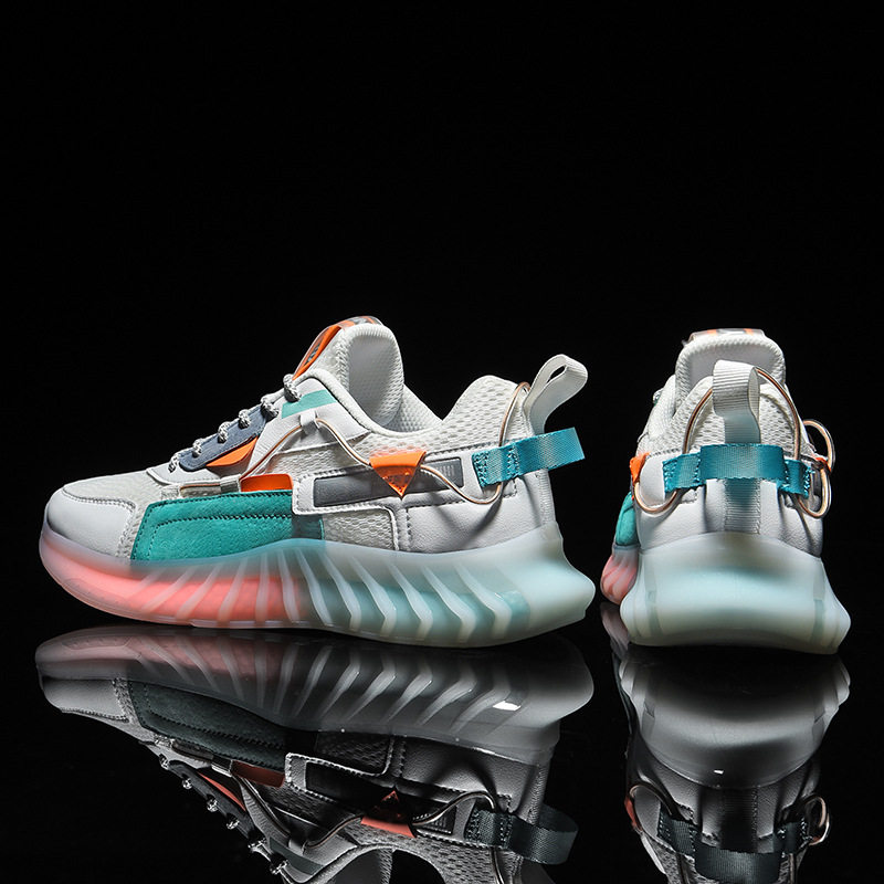 Famous brand high-quality spring and summer men's coconut trendy shoes breathable popcorn sole sneakers mesh shoes travel sneakers for men