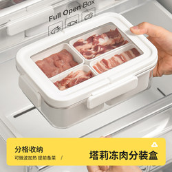 Refrigerator Food-Grade Meat Compartment Storage Box, Special Sealed Box for Frozen Meat, Microwaveable Prep Box for Portioning
