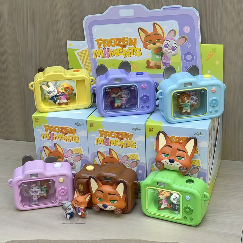 Authentic Toptoy Disney Zootopia Judy and Nick Freeze Frame Blind Box Figurine Gift