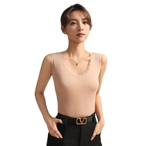 Catman Modal camisole womens summer cool and breathable lace outer wear and inner wear slim-fitting breast-covering bottoming shirt