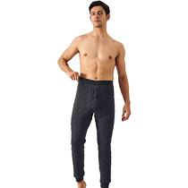 Catman plus size mens thermal pants 2024 new middle-aged and elderly cashmere knee pads cold protection waist protection plus velvet thickened underwear