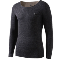 Catman mens and womens thermal underwear plus velvet seamless heating autumn clothes cold-proof cotton sweaters bottoming inner tops autumn and winter