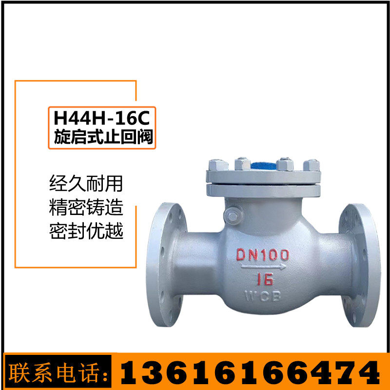 H44H-16C carbon steel cast steel flange swing check valve 25 pressure check valve check valve DN50 65 80