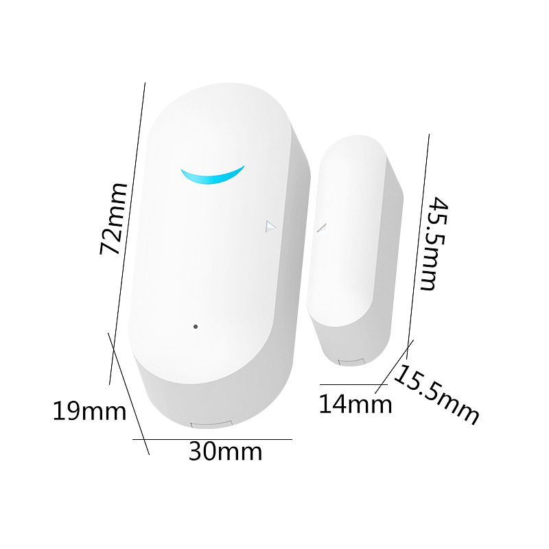 Door magnetic shell Smart APP Door and window alarm Wireless WiFi remote home door magnetic anti-theft sensor shell