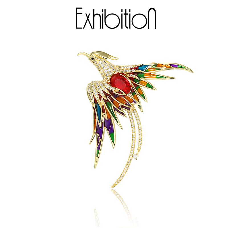 Exhibition/Exhibition Gallery Chinese style brooch, high-end women's chest flower brooch, high-end suit cheongsam accessories