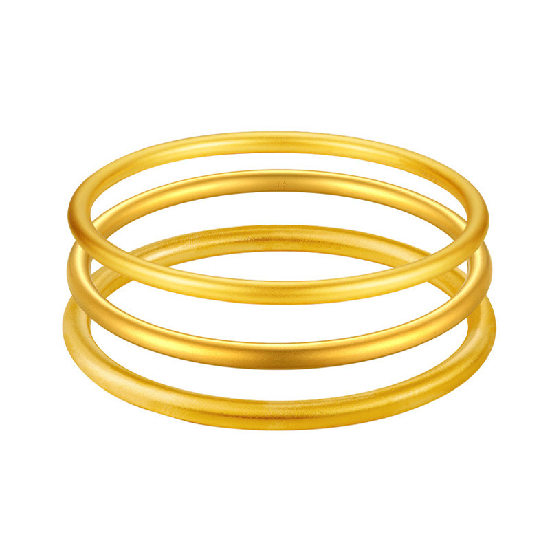 Water Shell Ancient Gold Bracelet, Pure Gold 999 Jewelry, Wedding Women's Solid Plain Ring, Pure Gold Bracelet