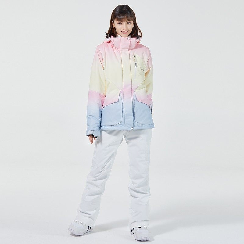 New winter ski suit Woman Suit Veneer Double Board Windproof water abrasion-proof Wear Warm Thickened Outdoor Ski sweatpants-Taobao