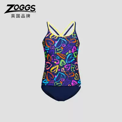 ZOGGS British teenagers two-piece swimsuit hot spring swimsuit female island vacation fashion sunscreen thin