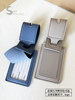 Simple leather luggage tag can be printed name custom logo