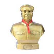 Mao Zedongs bronze statue full copper brass bust ornaments great man portrait table living room office desktop Mao Zedongs portrait pose
