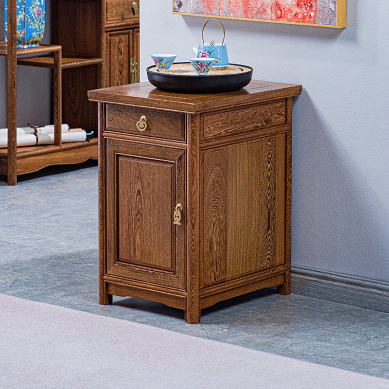 Cloud Riding Captain Red Wood Furniture Solid Wood Side Several Lockers Tea Rack Chicken Wings Wood Add Cabinet Tea Table Chinese Flower Racks-Taobao