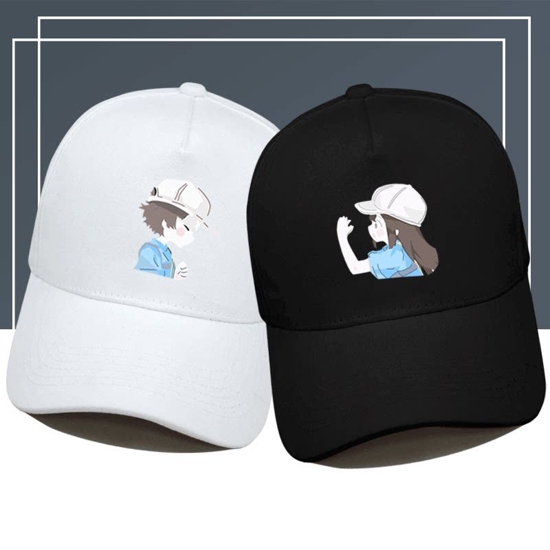 Couple hats couple models a pair of peaked caps 2021 new fashion ins trend show face small tide brand baseball cap