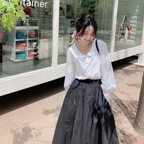 New coat V collar breathable comfort Bamboo fiber light cooked white giving back to the shirt