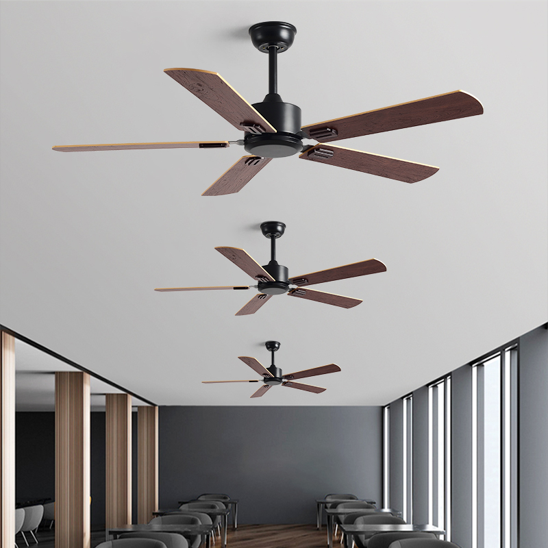 工業用ライトレス天井ファン高風量レストラン商業レトロ天井ファン北欧リビングルームホームファン