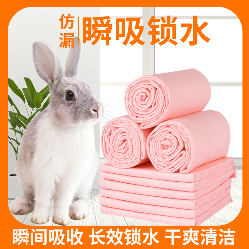 Rabbit Urine Mat Pet Urine Mat Pooch Dutch Pig Cat Urine Not Wet Disposable Strong Water Absorption Small Pampeeing With a Smell Removing 