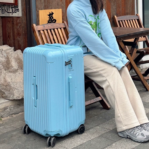 Вместительный и большой прочный чемодан для путешествий, популярно в интернете, увеличенная толщина