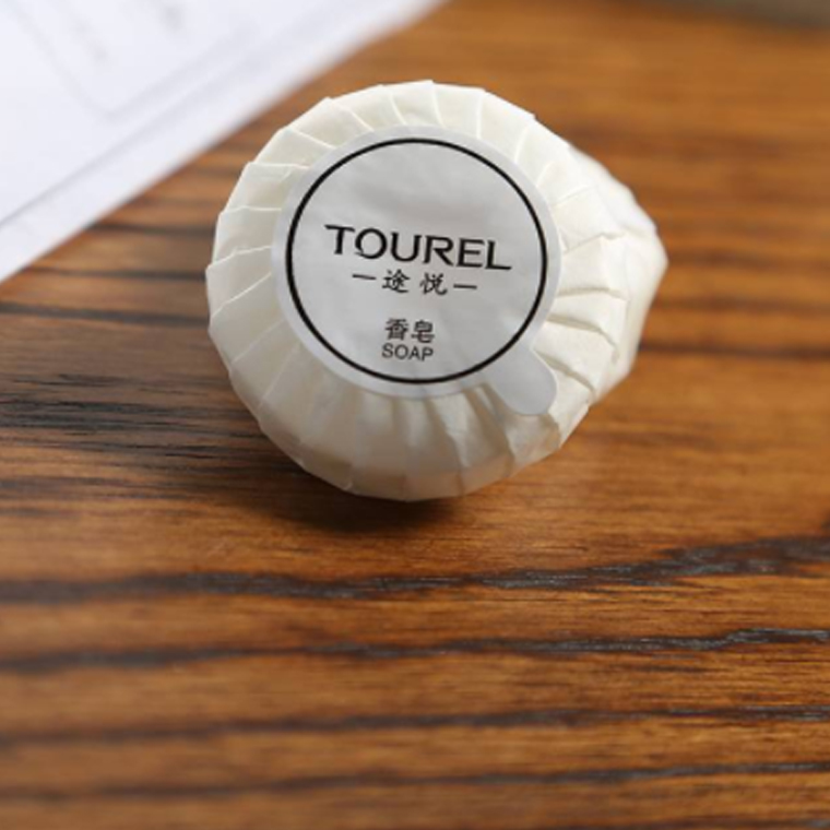 Two-sided needle Tuyue disposable 20g soap cologne-flavored round small soap hotel guest house 30