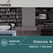 Germany Hettich external-mounted built-in sliding door SLM wardrobe TV cabinet buffer damping guide track