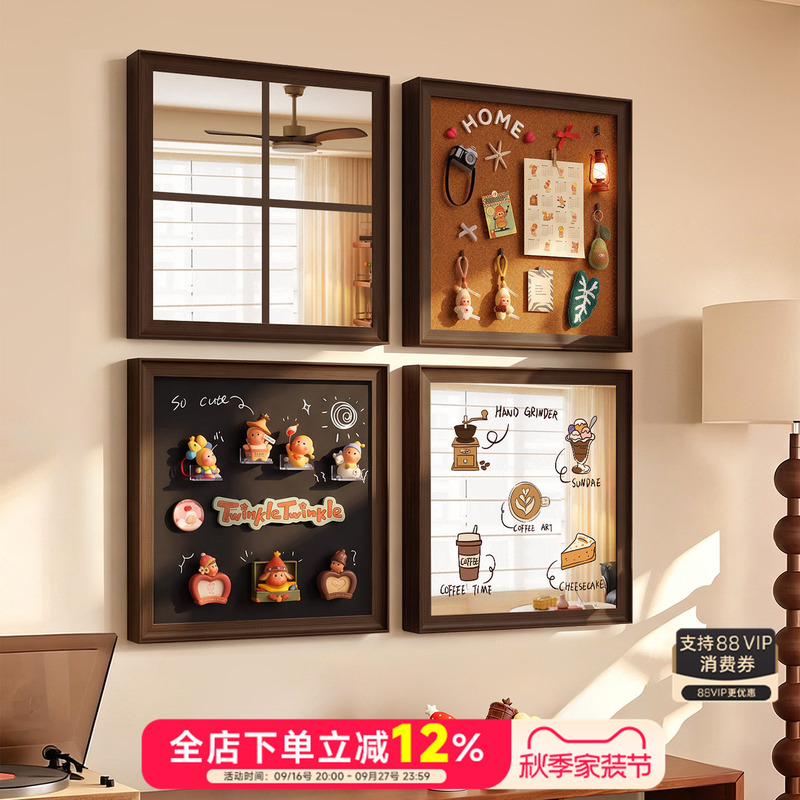 Mirror Decorative Painting with a Vintage Style and High-End Feel, Mirror Surface Dining Table Hanging Painting, Creative Felt Magnetic Wall Art 2026 Mirror Decorative Painting with a Vintage Style and High-End Feel, Mirror Surface Dining Table Hanging Painting, Creative Felt Magnetic Wall Art 2026