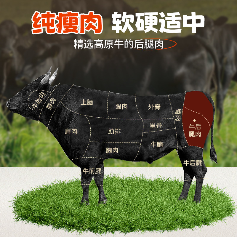 Inner Mongolia Air-Dried Beef Jerky Snacks Official Flagship Store Authentic Hand-Shredded Beef to Satisfy Cravings Individually Packaged
