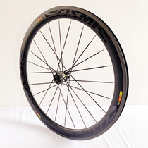 Promotional product 50mm clincher V-brake carbon fiber wheelset 700C straight-pull wind-breaking flat carbon knife road bicycle