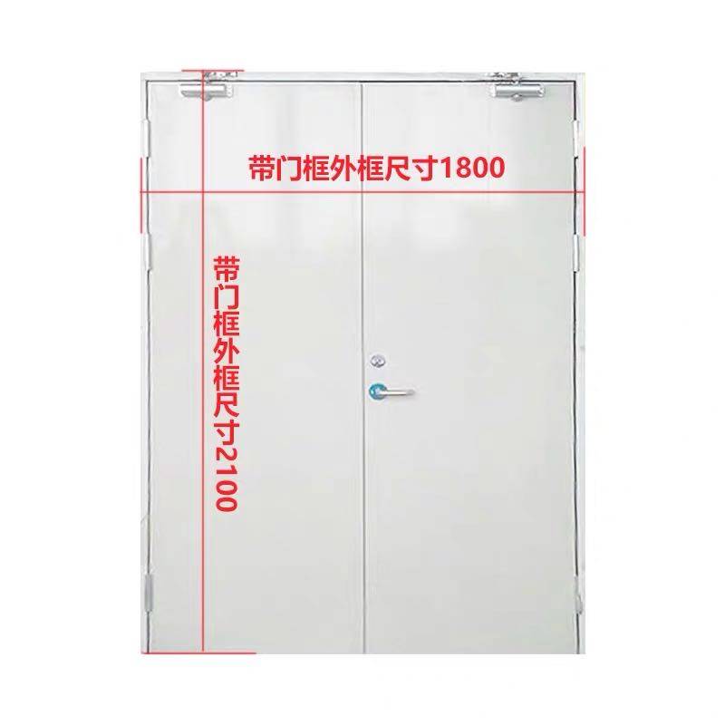 Thick solid anti-corrosive can customize wood solid C custom new B grade simple and easy to deform stainless steel fireproof door