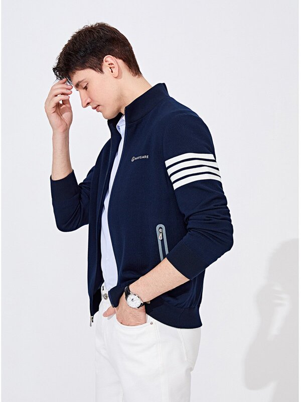 Navigare 【Inner Pocket】Italian Sailing Style Autumn Casual Stand Collar Men's Jacket